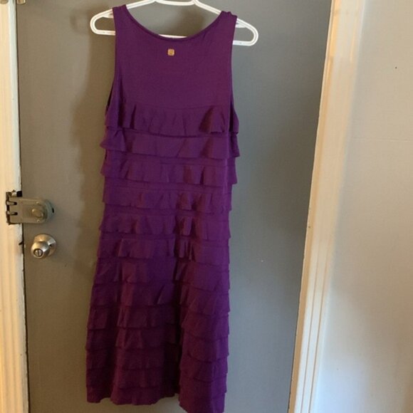Carolina Herrera ruffle purple whimsical fairy dress - Picture 5 of 9